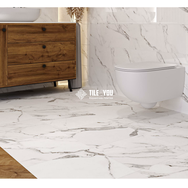 Керамограніт Cersanit | Arctic Stone White Matt 42X42 17224 фото