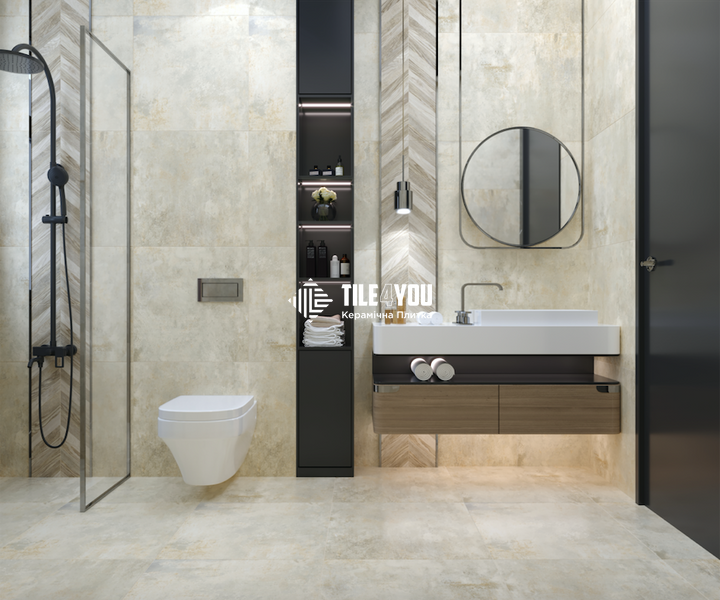 Керамогранит Golden Tile | Terragres Metallica 781580 бежевый 600x600x8 202600 фото