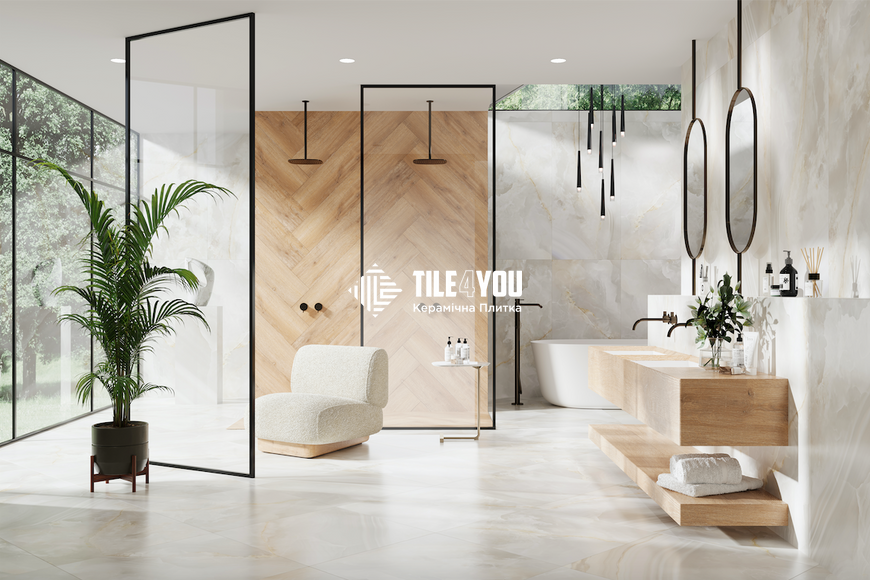 Керамограніт Teo Ceramics (Allore) | Charisma White F P 600x1200x8 R Full Lappato 1 201049 фото