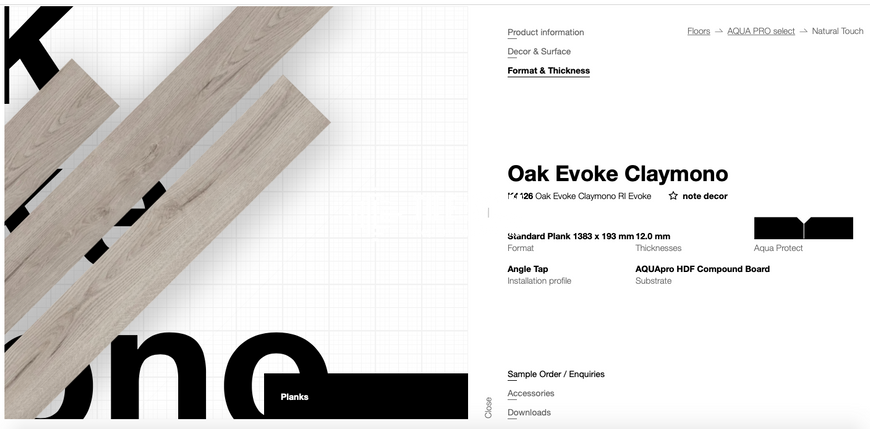 Ламинат Kaindl | K4426 Oak Evoke Claymono RI Evoke 1383 x 193 mm 12.0 mm 18664 фото