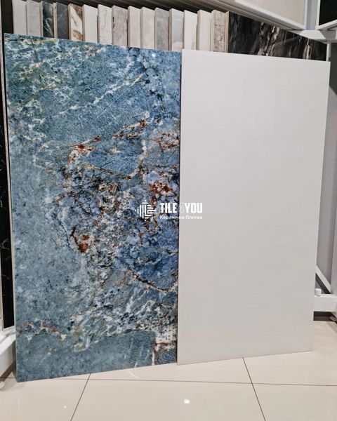 Керамогранит Kutahya | Freya Blue Rectified Polished Nano 60 x120 см 16106 фото