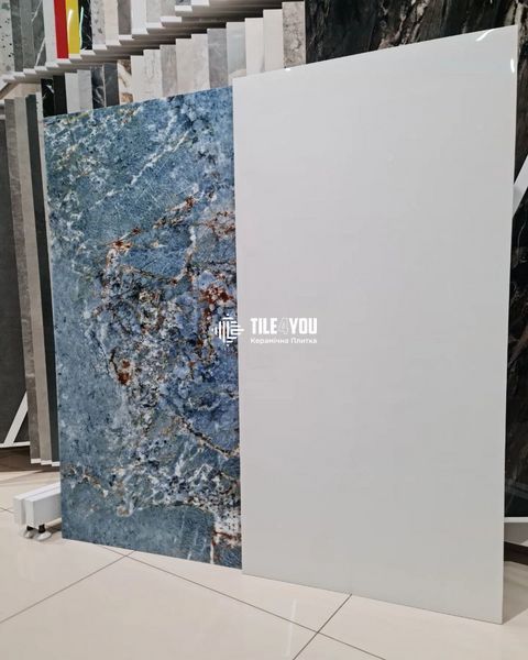 Керамогранит Kutahya | Freya Blue Rectified Polished Nano 60 x120 см 16106 фото