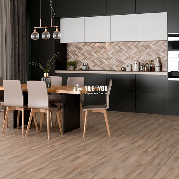 Плитка під дерево Cersanit | FRENCHWOOD BROWN 18,5x59,8 см 16583 фото