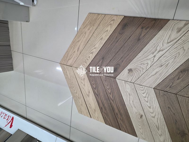 Плитка под дерево Marazzi | Vivo Castano Chevron 11x54 (MP3R) 18732 фото