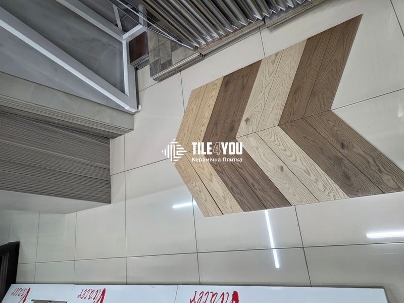 Плитка под дерево Marazzi | Vivo Castano Chevron 11x54 (MP3R) 18732 фото