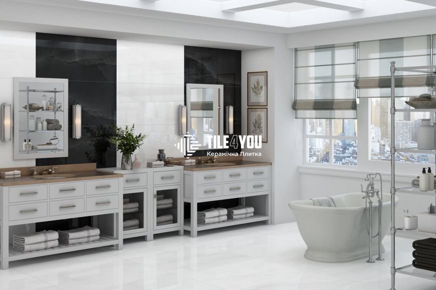 Керамограніт Netto Ceramika | Onyx White Polished 60&times;120 17996 фото
