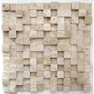 Мармурова мозаїка Vivacer № 04 LIGHT TRAVERTINE MOSAIC 30х30 10640 фото