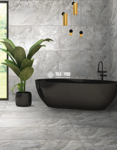 Керамограніт Italica | Mezza Grey Matt+Carving 60x120 17531 фото