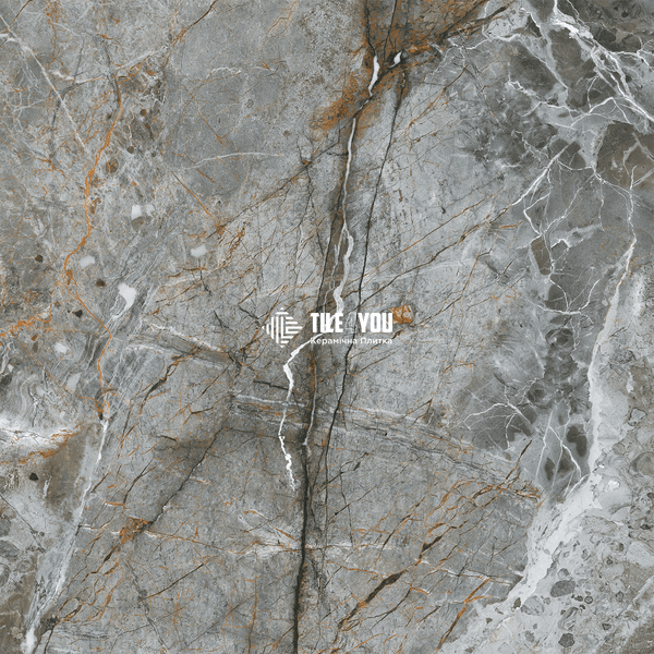 Керамограніт Inter Gres | Allure сірий 6060 205 072/G 60x60 см 18421 фото