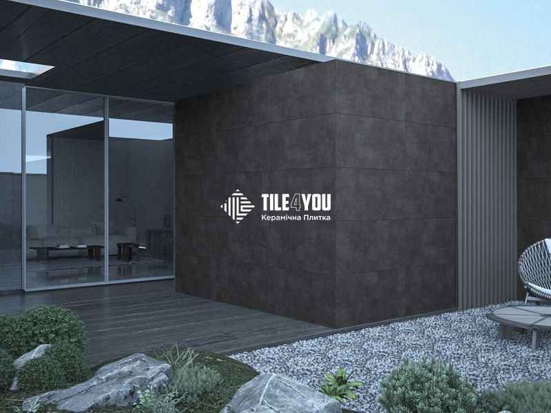 Керамограніт QUA Granite | Ark Black Mat 600х600 19267 фото