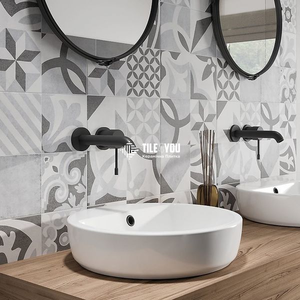 Керамогранит Cersanit | Henley Grey Pattern 29,8x29,8 17945 фото