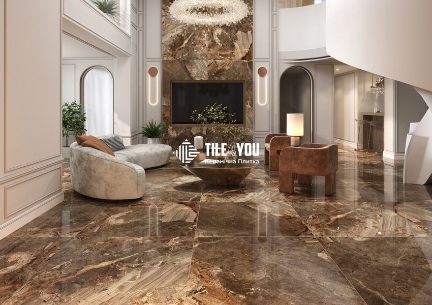 Керамогранит Almera Ceramica (Spain) | Volcane Brown 120x120 см 201882 фото
