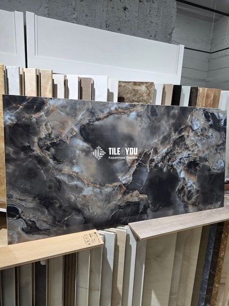 Керамограніт Teo Ceramics | Itaka Black F P 600x1200x8 R Full Lappato 1 17489 фото