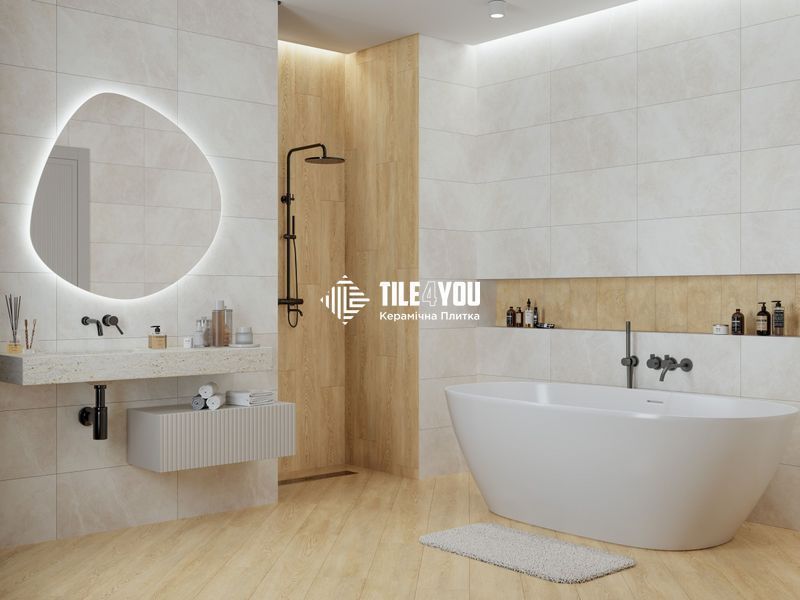 Керамограніт Golden Tile | Terragres Space Stone 5VА960 айворі 300x600x7 202663 фото