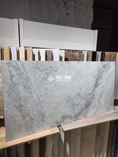 Керамограніт Italica | Плитка STONEHAZE LIGHT GREY STONELO+CARVING 60 x 120 202882 фото