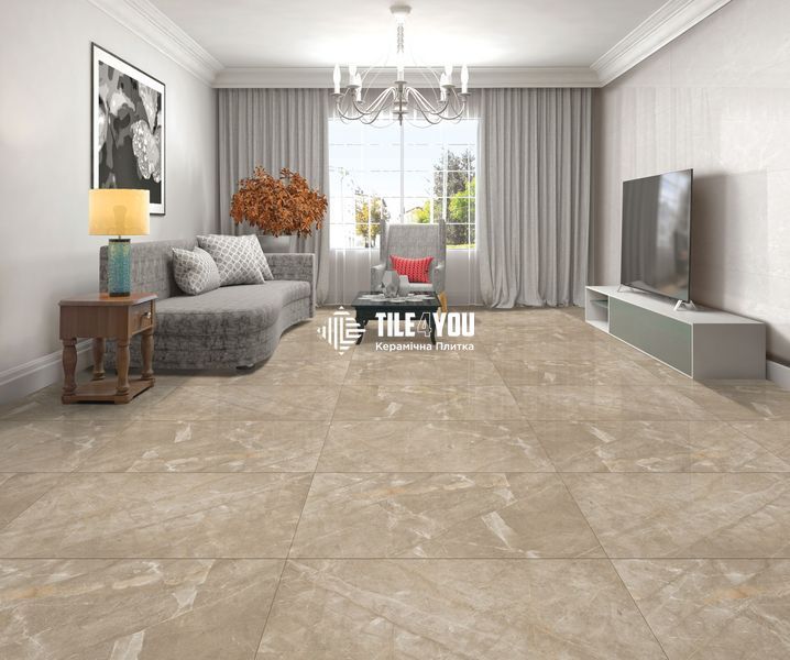 Керамограніт Letina Tiles | Tundra Beige Polished 60*120 201619 фото