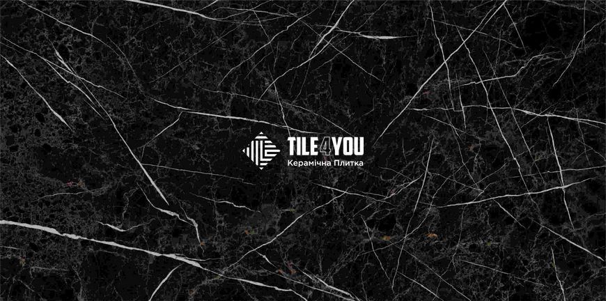 Керамограніт Golden Tile | Плитка Nero E Bianco NBС990 чорний 1200х600х8 202614 фото