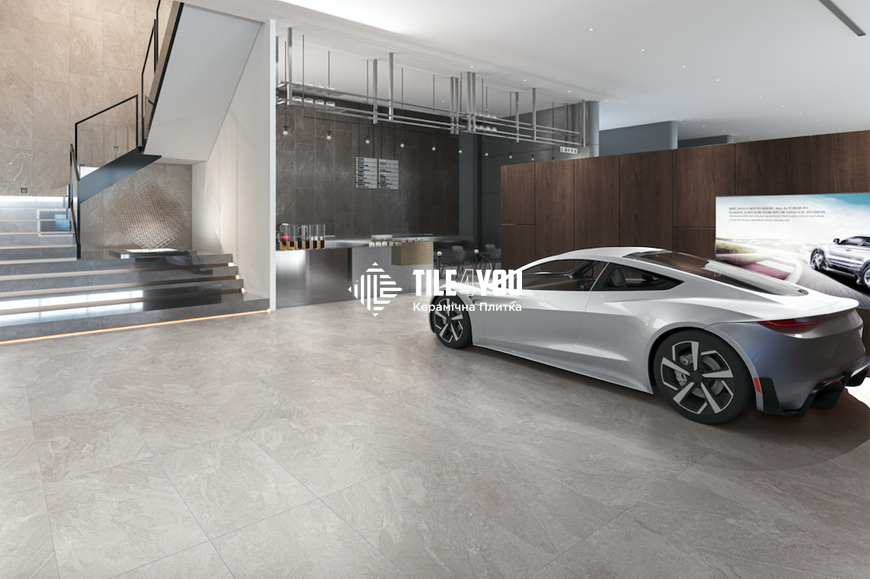 Керамограніт Teo Ceramics (Allore) | Soft Slate Grey F PC 600x600x8 R Sugar 1 60131273 фото