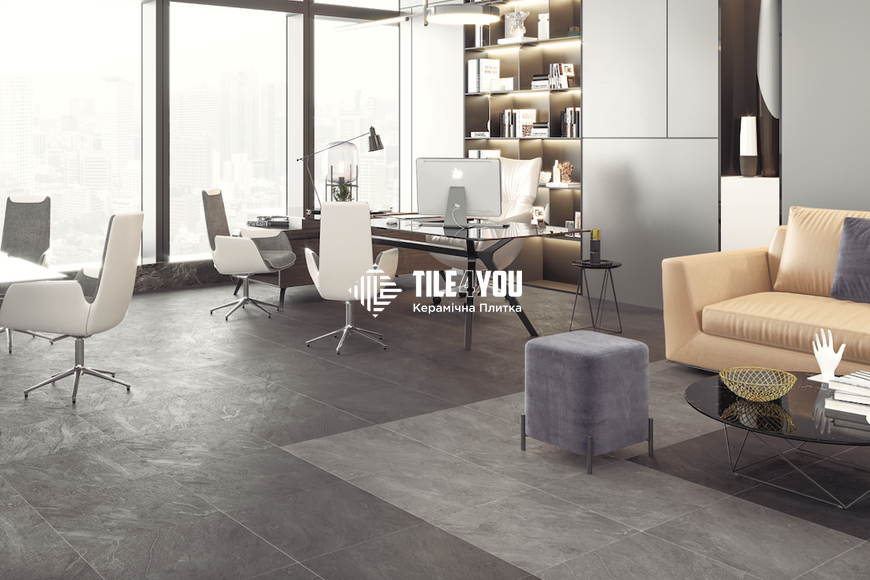 Керамограніт Teo Ceramics (Allore) | Soft Slate Grey F PC 600x600x8 R Sugar 1 60131273 фото